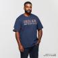 Preview: MENS DISTRESSED BLOCK LOGO TEE - NAVY