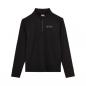 Preview: MENS QUARTER ZIP PERFORMANCE TOP - BLACK