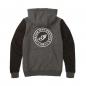 Preview: WOMENS CHARCOAL BLACK CONTRAST HOODIE - GRAY