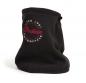 Preview: MENS SCRIPT FLEECE NECK WARMER - BLACK