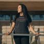 Preview: WOMENS TRI COLOR BLOCK LOGO T-SHIRT - BLACK