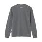 Preview: MENS 2 COLOR SCRIPT LONGSLEEVE T-SHIRT - GRAY