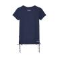Preview: WOMENS GLITTER LOGO TIE T-SHIRT - NAVY