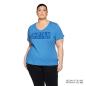 Preview: WOMENS STAMP BLOCK LOGO T-SHIRT - BLUE
