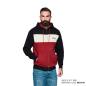 Preview: MENS SCRIPT LOGO  COLORBLOCK HOODIE - RED