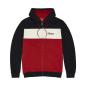 Preview: MENS SCRIPT LOGO  COLORBLOCK HOODIE - RED