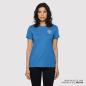 Preview: WOMENS VERTICAL LOGO PRINTED T-SHIRT - BLUE