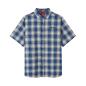 Preview: MENS PASADENA PLAID SHORT SLEEVE SHIRT - BLUE