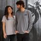 Preview: WOMENS LOGO BACK PLEAT TEE - GRAY