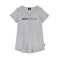 Preview: WOMENS LOGO BACK PLEAT TEE - GRAY