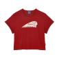 Preview: WOMENS CROPPED HEADDRESS T-SHIRT - RED