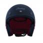 Preview: RETRO OPEN FACE HELMET WITH STRIPE AND CHECKER - MATTE BLACK