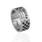 Preview: Mens Speedway Checkered Band Ring