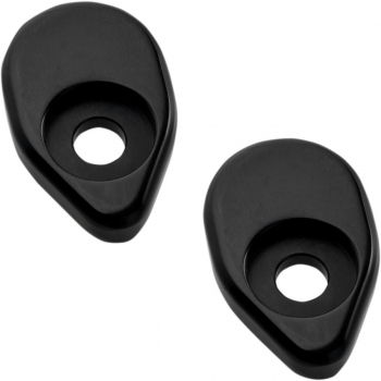 Gefräste Blinkeradapter hinten - schwarz - Indian Scout