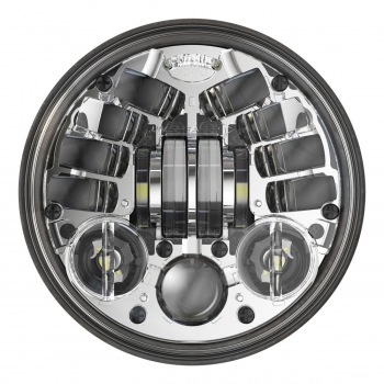 Adaptiver LED Hauptscheinwerfereinsatz Modell 8690 2 - Chrom - Indian Scout