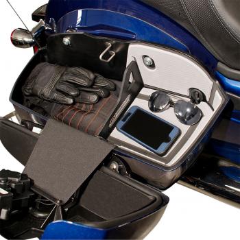 Preview: Saddlebag Organizer Shelf Set - Indian Flat Bags - Grau Preview: Saddlebag Organizer Shelf Set - Indian Flat Bags - Grau