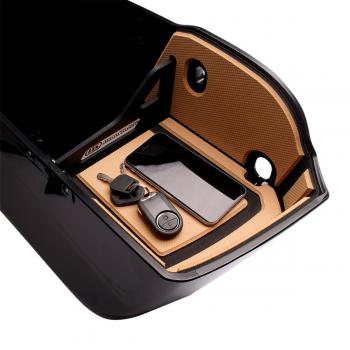 Preview: Saddlebag Organizer Shelf Set - Indian Flat Bags - Tan Preview: Saddlebag Organizer Shelf Set - Indian Flat Bags - Tan