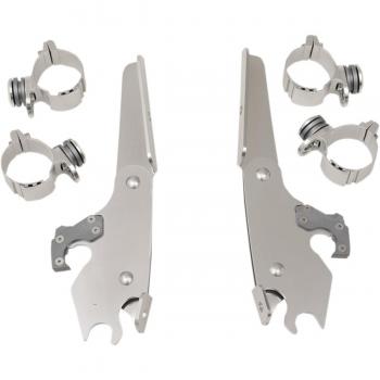 Trigger-Lock Montage Satz poliert - Batwing Fairing - Indian Scout