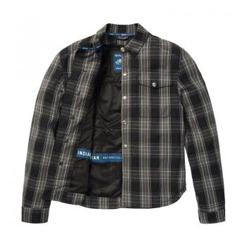 MENS CANYON PLAID SHIRT - BLACK