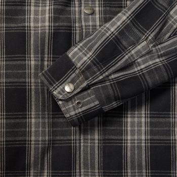 MENS CANYON PLAID SHIRT - BLACK
