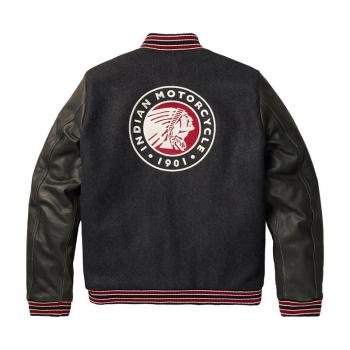 MENS VARSITY 2 JACKET - GRAY
