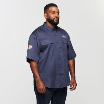 MENS VENTED SHIRT - NAVY