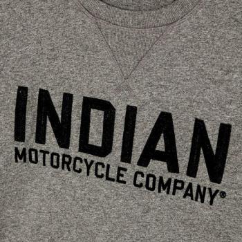 Preview: MENS CHAIN STITCH EMBROIDERY LONG SLEEVE TEE - GRAY