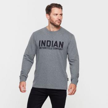 Preview: MENS CHAIN STITCH EMBROIDERY LONG SLEEVE TEE - GRAY