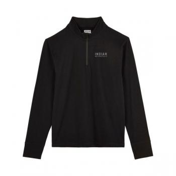 MENS QUARTER ZIP PERFORMANCE TOP - BLACK
