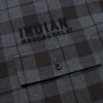 MENS CHICAGO PLAID SHIRT - BLACK
