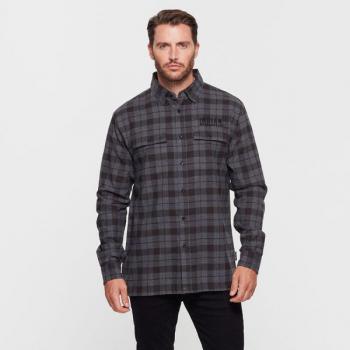 MENS CHICAGO PLAID SHIRT - BLACK