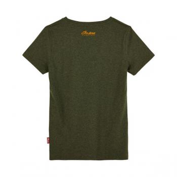 Preview: WOMENS MIXED EMBROIDERY PRINT TEE - KHAKI