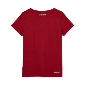 WOMENS 2 COLOR FOIL SCRIPT TEE - RED