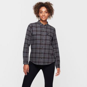 WOMENS CHICAGO PLAID SHIRT - BLACK