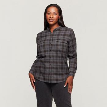 WOMENS CHICAGO PLAID SHIRT - BLACK