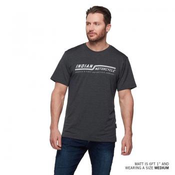 Preview: MENS LINE GRAPHIC ATHLETE T-SHIRT - BLACK