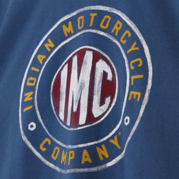 Preview: MENS COLORED IMC LOGO T-SHIRT - BLUE