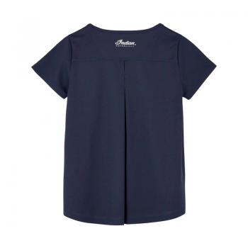 Preview: WOMENS ESTABLISHED BACK PLEAT T-SHIRT - NAVY