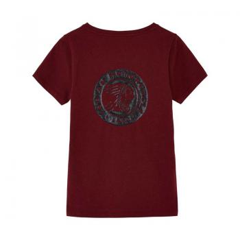 Preview: WOMENS GLITTER BACK HEADDRESS T-SHIRT - RED