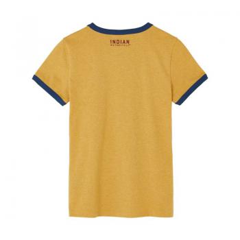 Preview: WOMENS WATERCOLOR RINGER T-SHIRT - YELLOW