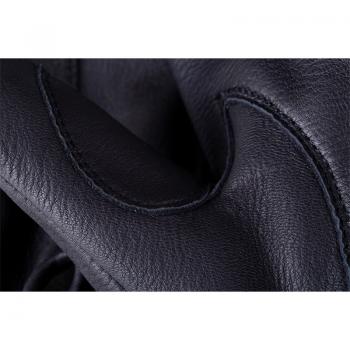WOMENS DEERSKIN STRAP GLOVE - BLACK