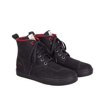 WOMENS LEATHER BRYANT SNEAKER CE - BLACK