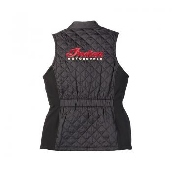 Preview: WOMENS TEXTILE QUILTED VEST - BLACK
