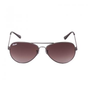 Preview: AVIATOR SUNGLASSES WITH BROWN LENS - SILVER