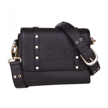 WOMENS HEADDRESS CROSS-BODY BAG - BLACK