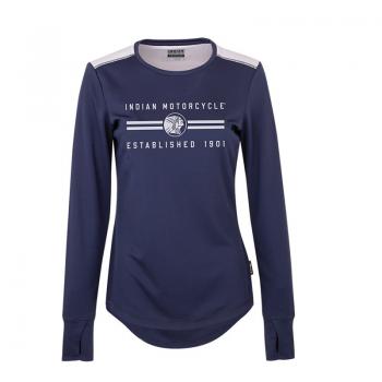 WOMENS LONG SLEEVE PERFORMANCE T-SHIRT - NAVY