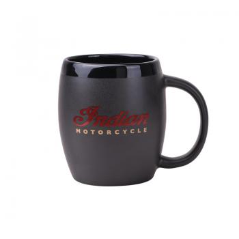 SCRIPT LOGO BARREL MUG - BLACK