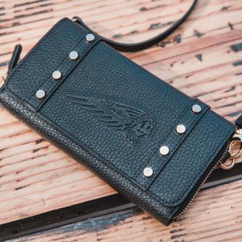 Preview: WOMENS LEATHER PURSE - BLACK