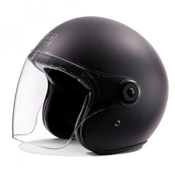 Preview: UNISEX MATTE JET HELMET - BLACK