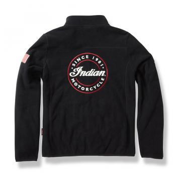 WOMENS ZIP THRU FLEECE - BLACK